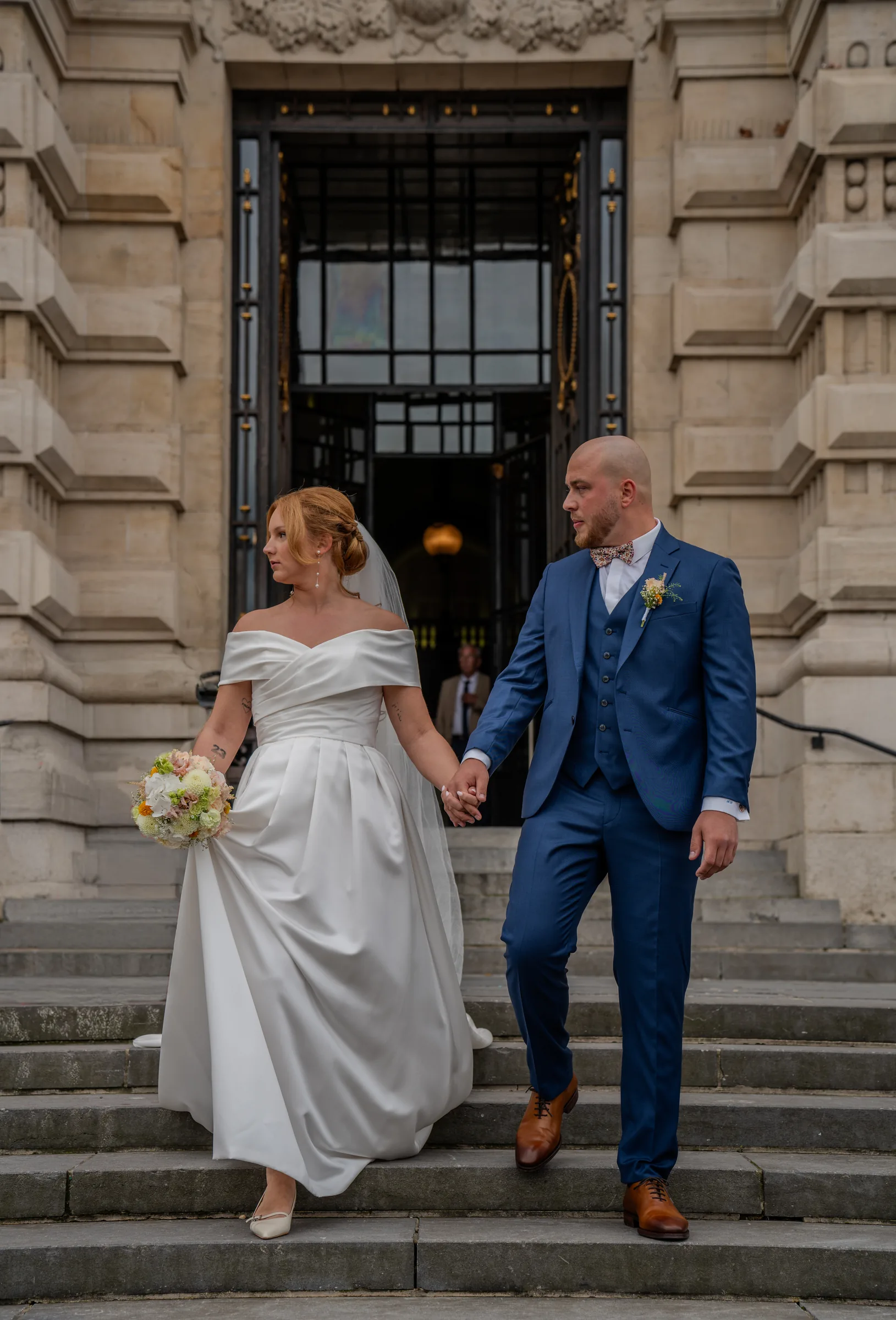 Échanges des vœux - photographie de mariage naturelle